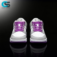 Chaussures de skate pour hommes, design tendance, légères, respirantes, empeigne en mesh, couleurs gris, blanc, violet, baskets pour l'automne et l'été