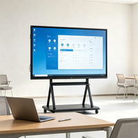 Tableau blanc interactif intelligent tout-en-un 4K de 55 pouces avec écran tactile infrarouge, rétroéclairage LED à matrice complète et revêtement anti-traces de doigts