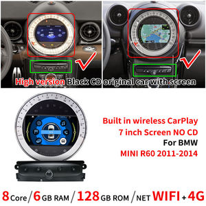 7 "autoradio <span class=keywords><strong>GPS</strong></span> pour BMW <span class=keywords><strong>Mini</strong></span> <span class=keywords><strong>Cooper</strong></span> R56 R60 2007-2014 Autoradio voiture stéréo tête unité sans fil CarPlay Android Auto 4G WIFI DSP - Product Image 5