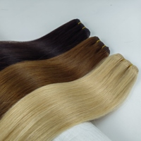 100% 생원모 헤어 익스텐션 맞춤 색상 및 무게 더블 드로운 레미 헤어 번들 14-26인치 웨프트 인모 익스텐션