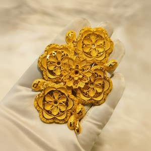 ชุดเครื่องประดับทองแดงสำหรับผู้หญิงชาวแอฟริกัน แบรนด์ HABITU ENTERPRISES ประกอบด้วยกำไลข้อมือ/แหวน พร้อมชิ้นส่วนชุบทอง จากมณฑลมหาราษฏระ - Product Image 1