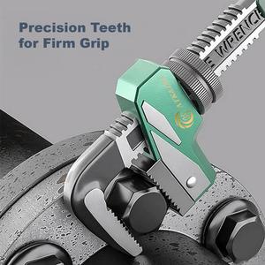 Juego de llave de extremo abierto grande ajustable con bloqueo automático, herramienta de reparación de llave inglesa para grifos de tubería de agua métrica - Product Image 6