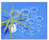 Panier de culture hydroponique transparent en maille plastique pour plantes potagères et potagers paniers en maille pour plantes de serre vente en gros
