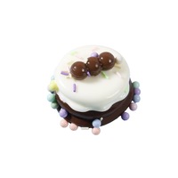 Jouet alimentaire de simulation viral Xiaohongshus en forme de soufflé au lait de soja - Jouet anti-stress mignon et moelleux à rebond lent (en caoutchouc)