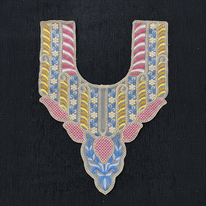 แผ่นปะคอปัก/ผ้าปะติดสำหรับตกแต่งชุดเดรสและเสื้อผ้าลายดอกไม้หลากสีพร้อมลวดลายศิลปะ - Product Image 1