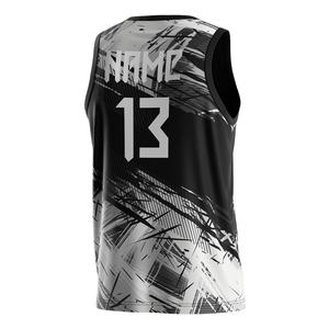 Sportswear Supplier Fast-dry Lightweight Volleyball Uniforms <b>Men</b> Summer <b>Vest</b> Black and <b>White</b> - Product Image 6