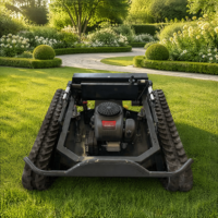 Tondeuse à gazon robotisée automatique avec système autopropulsé pour les tâches autonomes de coupe de l'herbe dans les jardins domestiques