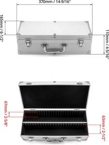 Caja de Almacenamiento de Aluminio para Monedas, con 50 Ranuras, Compatible con Placas de Monedas PCGS/NGC - Product Image 2