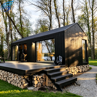 Maison préfabriquée moderne en structure acier avec chambre et salle de bain, entièrement meublée, maison modulaire pour villa familiale, appartement prêt à vivre