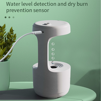 Nouvel humidificateur ultrasonique créatif de 600 ml, humidificateur à goutte d'eau anti-gravité