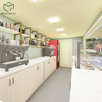 Café conteneur populaire de 20 pieds, restaurant rapide en conteneur, kiosque, café mobile