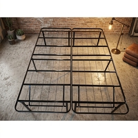 Cadre de lit à baldaquin Queen Size en métal, escamotable et gain de place, pour appartements urbains multifonctionnels à une pièce