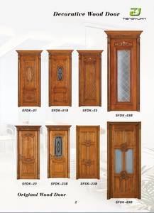 <span class=keywords><strong>Puerta</strong></span> Moderna de Madera Sólida con Acabado Clásico, <span class=keywords><strong>Puerta</strong></span> <span class=keywords><strong>Holandesa</strong></span> <span class=keywords><strong>Exterior</strong></span> de Media Hoja para Villa - Product Image 6