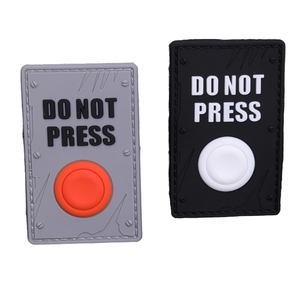 Parche de PVC ecológico con gancho para insignias, accesorios tácticos para bolsos y ropa - No presionar - Product Image 4