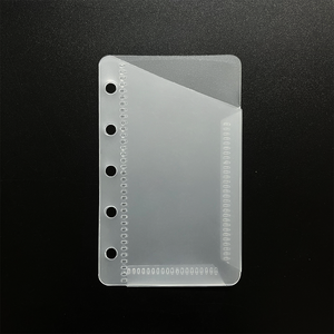 <strong>Mini</strong> Transparent Cash <strong>Envelope</strong> 5 Ring Zipper-Free Loose-Leaf Diary Planner Binder - Product Image 6