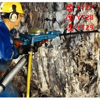 APCOM-Pioche à Vent Y20, Pioche à Main, Marteau Perceuse, Mineurs, Pic Pneumatique G7 G10 G15 G20, avec Poignée pour Creuser