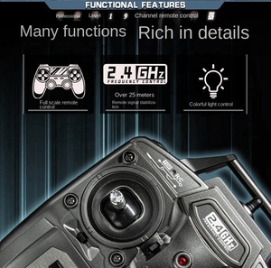 AiJH 19CH Alloy RC Truck 2.4GHZ 1:18 Trailer Engineering Electric Car Toys with Light and Sound HUINA Remote Control Tractor - Product Image 5