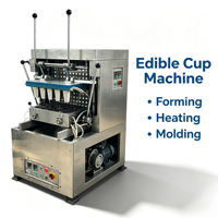 Machine automatique pour la fabrication de gaufres, coupes de crème glacée, biscuits, cônes à pizza et biscuits comestibles