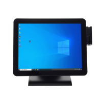15-дюймовый сенсорный POS-терминал Intel I3 с Bluetooth, Wi-Fi, USB, 4 ГБ/64 ГБ SSD, пластиковым основанием, считывателем карт MSR, ОС Windows, программным обеспечением для розничной торговли