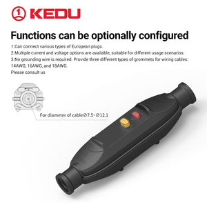 Kedu pd22a 16A 30mA IP66 nội tuyến công nghiệp Mains nối rewireable prcd EU cắm với TUV CE công nghiệp rò rỉ bảo vệ - Product Image 5