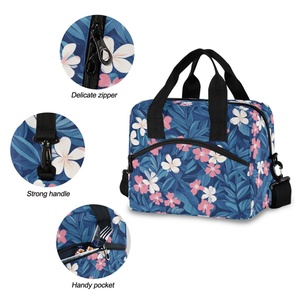 Sac isotherme à fleurs hawaïennes personnalisé 15L en nylon, tendance pour femme, faible MOQ, design personnalisé, adulte - Product Image 5