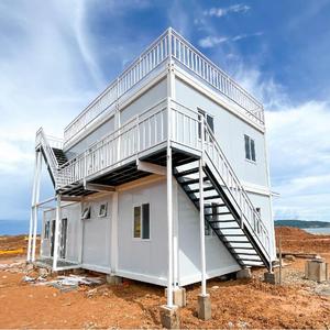 บ้านสำเร็จรูปขนาด 20 ฟุต แบบถอดประกอบได้ ทำจากเหล็กชุบสังกะสี ปรับแต่งได้ ใช้เป็นบ้านเคลื่อนที่ สำนักงาน อพาร์ทเมนท์ หรือศาลาพักผ่อน - Product Image 2
