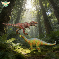 Divertida Figura de Dinosaurio Realista, Juguetes Educativos para Niños, Regalos Infantiles, Serie de Modelos de Brachiosaurus y T-Rex