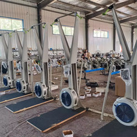 Noir intérieur musculation maison Fitness équipement de gymnastique aérobie résistance au vent Ski Erg Machine avec moniteur d'affichage LED