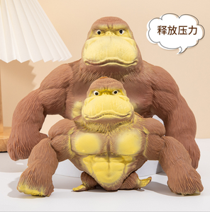 Gorilla stressbal, rekbaar, knijpbaar, squishy fidget <span class=keywords><strong>toy</strong></span> met zand gevulde TPR voor angstverlichting, party-favour voor jongens, meisjes, unisex - Product Image 5