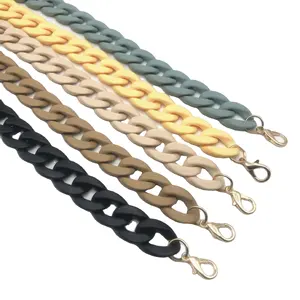 Matte 32 colors acrylic cell phone chain hanging chain bag strap plastic shoulder strap
