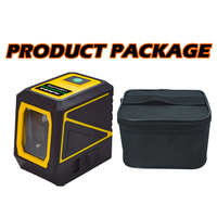 Alat Laser Level Self Leveling Garis Silang Hijau 2 Garis untuk Menggantung Gambar, Ubin, Renovasi Rumah, Proyek Dalam Ruangan
