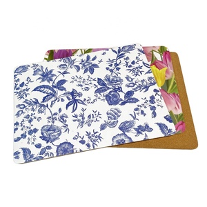 Sets <span class=keywords><strong>de</strong></span> <span class=keywords><strong>table</strong></span> en Mdf bleu résistant à la chaleur à motif <span class=keywords><strong>de</strong></span> luxe d'art moderne Sets <span class=keywords><strong>de</strong></span> <span class=keywords><strong>table</strong></span> en liège personnalisés stratifiés <span class=keywords><strong>photo</strong></span> 2024 - Product Image 3