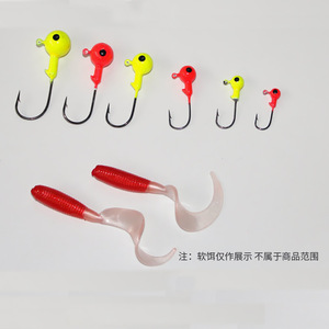 Hameçons Aohu à tête plombée 3.5g 5g 7g, peints, pour leurres de pêche au bar, version renforcée - Product Image 4