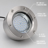 Projecteur Subaquatique en Acier Inoxydable 304 IP68 RGBWA DMX512 à Changement de Couleur Automatique, Angle de Faisceau 10-120°, Résistant au Feu, Garantie 5 Ans