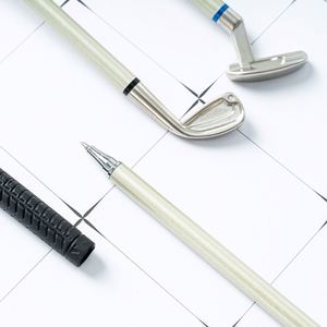 Ensemble de stylos de golf miniature pour cadeau promotionnel - 3 couleurs d'encre, anti-stress de bureau et idée de cadeau d'anniversaire original - Product Image 3