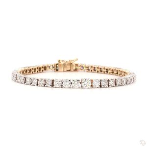 Brazalete Moderno de Oro, Plata y Oro Rosa con Diamantes para Mujer, Joyería Elegante y Brillante, Ligero, Regalo de Moda - Product Image 1