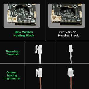 Kit de actualizaciones oficial Creality K1/K1 <span class=keywords><strong>Max</strong></span>/k1c Hotend, bloque de calentamiento de cerámica serie K1, impresoras 3D Hotend integrado Quick-swap N - Product Image 2