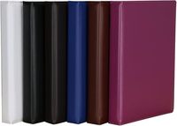 Portefeuille de bureau d'affaires en cuir PU A4 personnalisé avec pochette de rangement reliure à sublimation papeterie