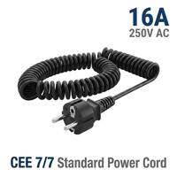 Ensemble de câblage robuste avec interface CEE 7/7, 16A 250V, avec câble en caoutchouc haute flexibilité et extrémités étamées pour outils de construction OEM