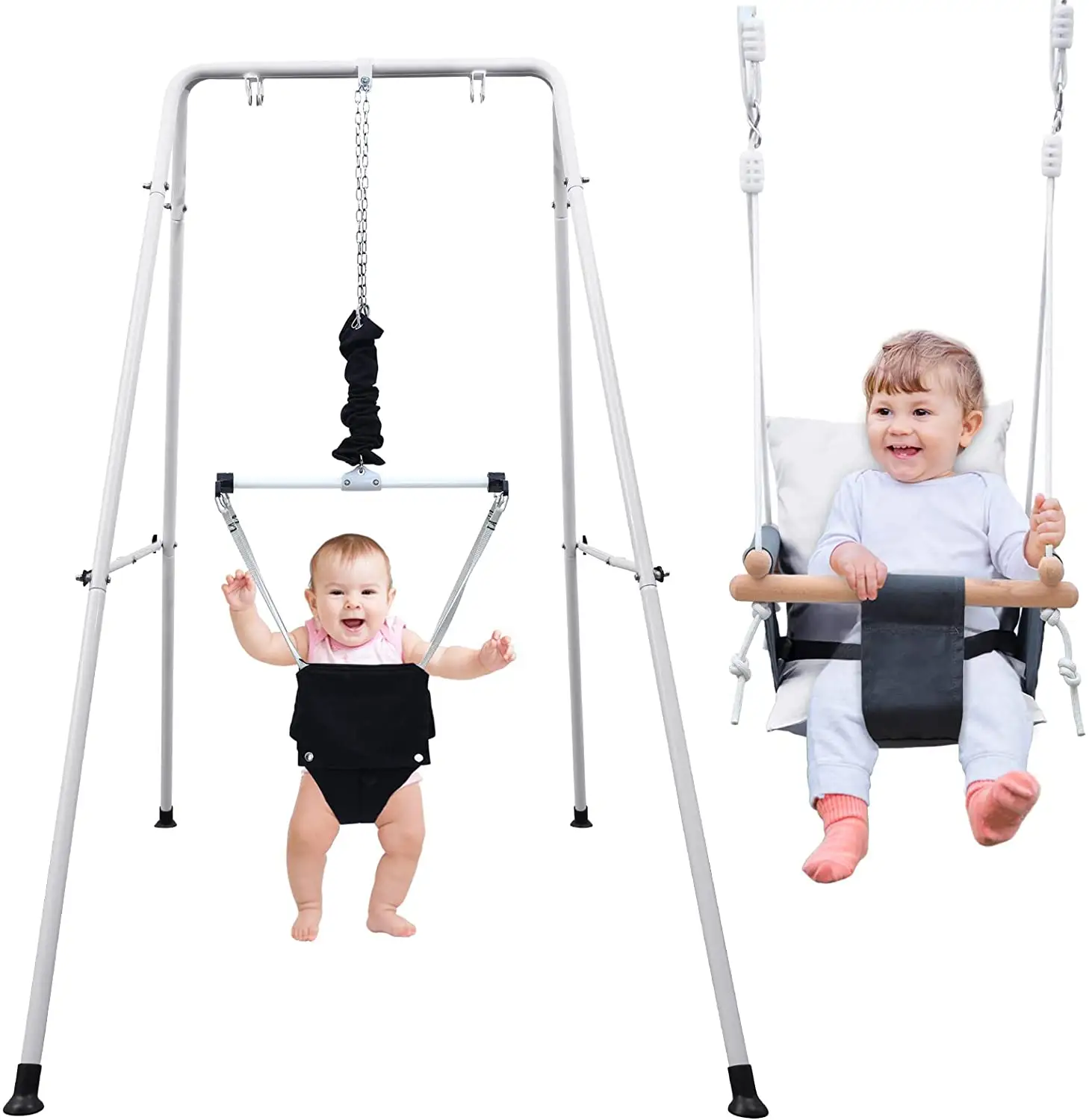 hot sale 2 in 1 Baby Jumper and Toddler Swing with Stand Bouncer Baby Toys for Toddler