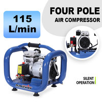 Kompresor Udara SINEWY Tanpa Oli, Senyap, 115L/menit, Tipe Rangka Piston untuk Laboratorium Gigi dan Airbrush