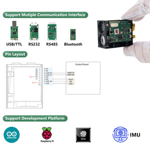 PTFH 400Hz Sensor de rango láser de alta frecuencia UART Tof Laser Lidar Sensor Módulo Medición de velocidad del vehículo Rangfinder Sensor - Product Image 3