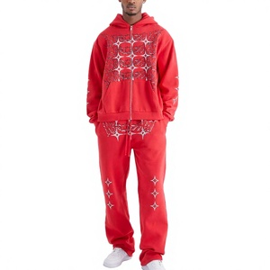 Conjunto de Sudadera con Capucha y Pantalones Deportivos con Diseño Personalizado, Ropa Deportiva para Hombre, Fabricante de Marca Privada OEM ODM - Product Image 1