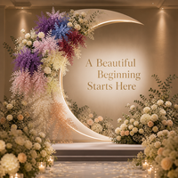 Bouquet de fleurs artificielles en PU, type gazon de brouillard et pteris, pour mariage, technique de simulation décorative, vente en gros Chine
