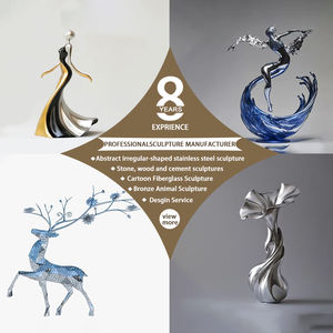 실물 크기 유명 동물 조각상 공놀이하는 사자 대리석 조각상 - Product Image 6