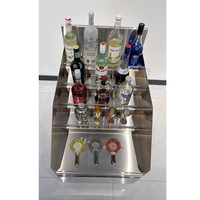 Armoire à vin et présentoir de bar en acier inoxydable 201/304 pour la restauration et les buffets dans les aéroports