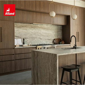 Muebles <span class=keywords><strong>de</strong></span> Cocina <span class=keywords><strong>de</strong></span> Alta Calidad Estilo Italiano y Francés Alland, Gabinetes con Chapa <span class=keywords><strong>de</strong></span> Nogal, Diseño Personalizado, Gabinetes <span class=keywords><strong>de</strong></span> Cocina Completamente <span class=keywords><strong>de</strong></span> Madera - Product Image 1
