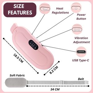 เข็มขัดประคบร้อน TENS 3 ระดับความร้อน นวดหน้าท้อง บรรเทาอาการปวดประจำเดือน - Product Image 4