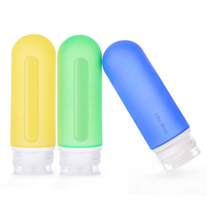 Silicone Travel Bottles 89ml Refillable For Cosmetics <b>Shampoo</b> Body Wash <b>Moisturizer</b> Portable Set - Product Image 3