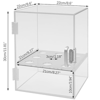 Support de cornet de crème glacée en acrylique transparent écologique à 9 trous personnalisé présentoirs pré-assemblés élégants pour l'affichage de cône